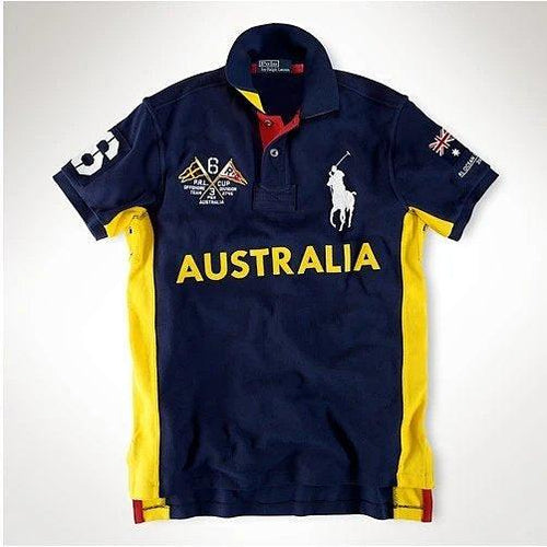 RL POLO VINTAGE I AUSTRALIA I NAVY/YELLOW