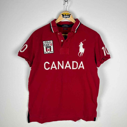 RACING RL POLO VINTAGE I CANADA I RED